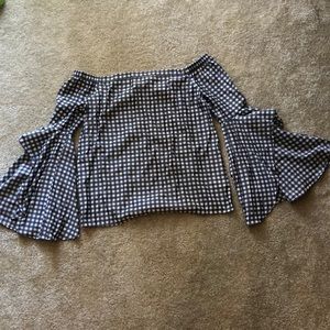 Express off the shoulder shirt